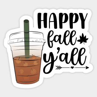 Happy Fall Y'all Sticker